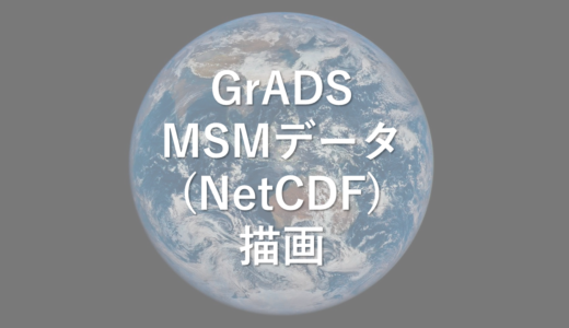 MSM(NetCDF)データをGrADSで開く